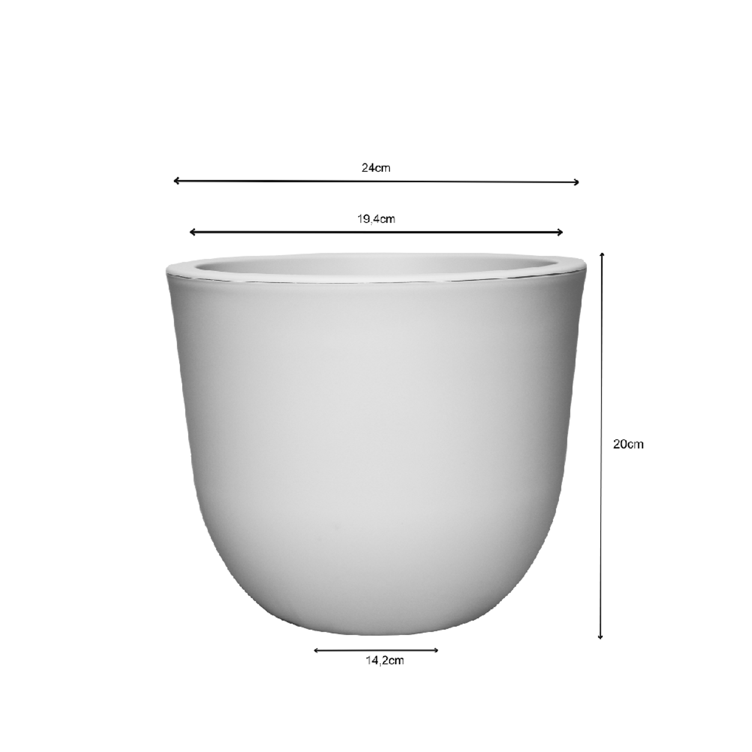 Vaso Concept Redondo Japi Travertino N° 1 Medidas