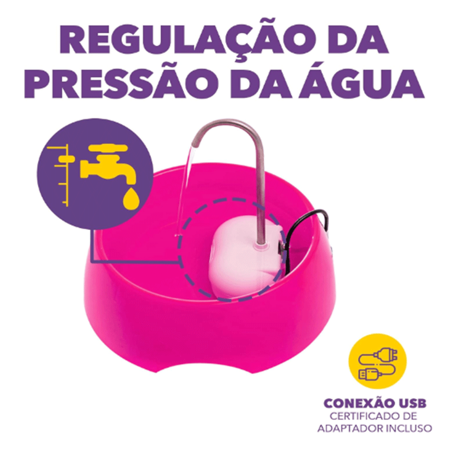 Fonte-Bebedouro-Aqua-Mini-Amicus-Bivolt-Azul-regulador-de-agua-