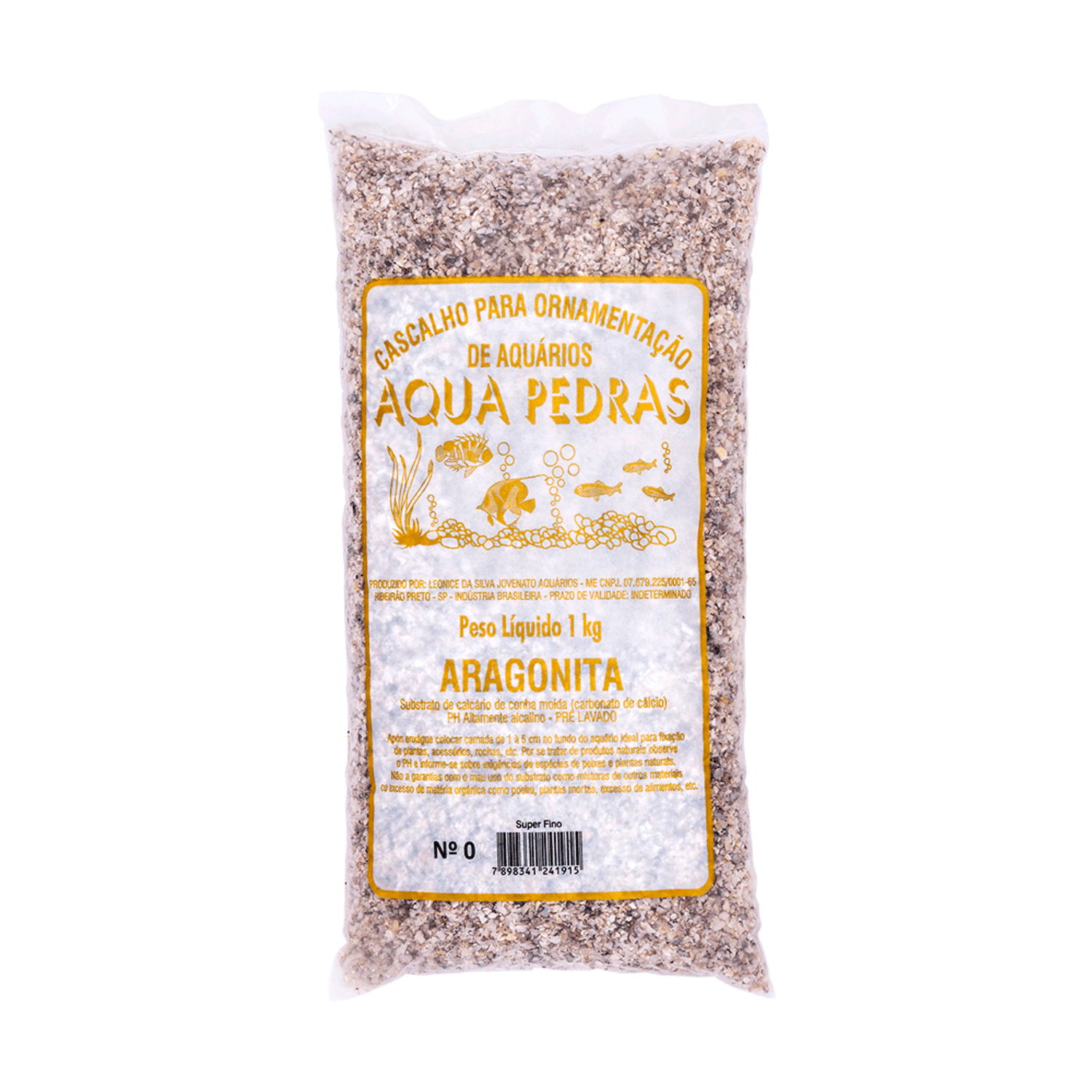 Cascalho Aragonita Aqua Pedras Nº 0