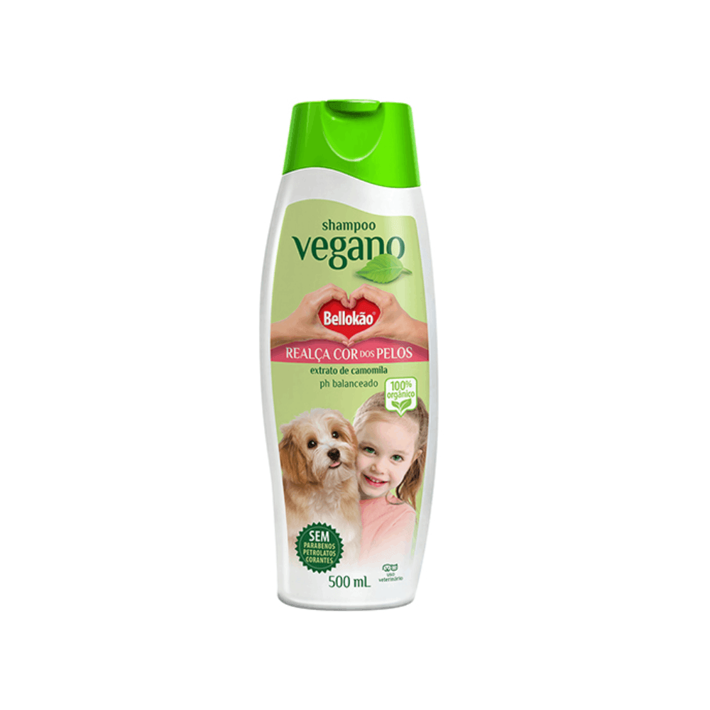 Shampoo Realça Cor dos Pelos para Cães e Gatos Bellokão Vegano