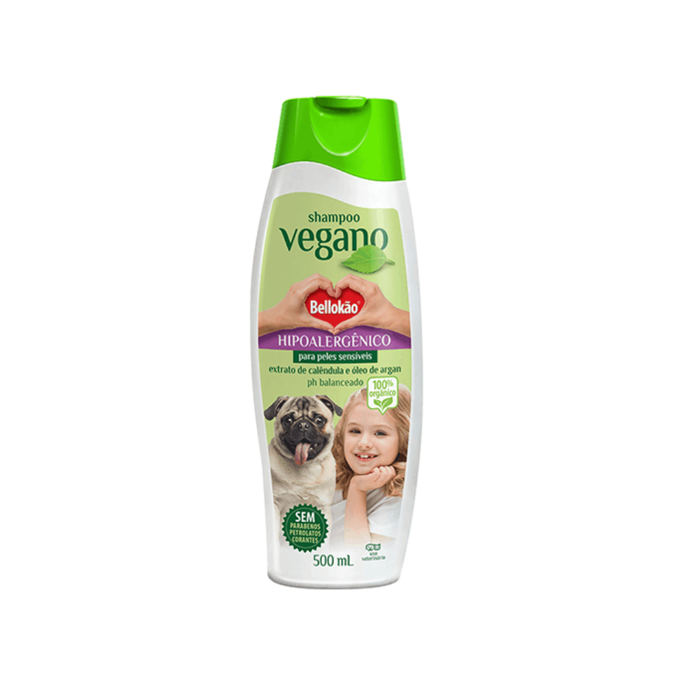 Shampoo Hipoalergênico para Cães e Gatos Bellokão Vegano