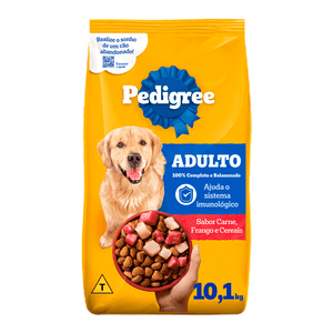 Ração Pedigree Cães Adultos Raças Médias e Grandes Carne, Frango e Cereais