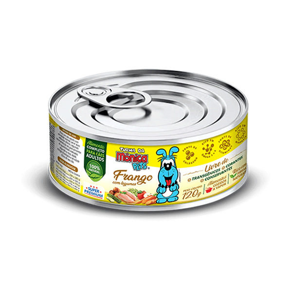 Ração Úmida Turma da Mônica Cães Frango com Legumes 120 g