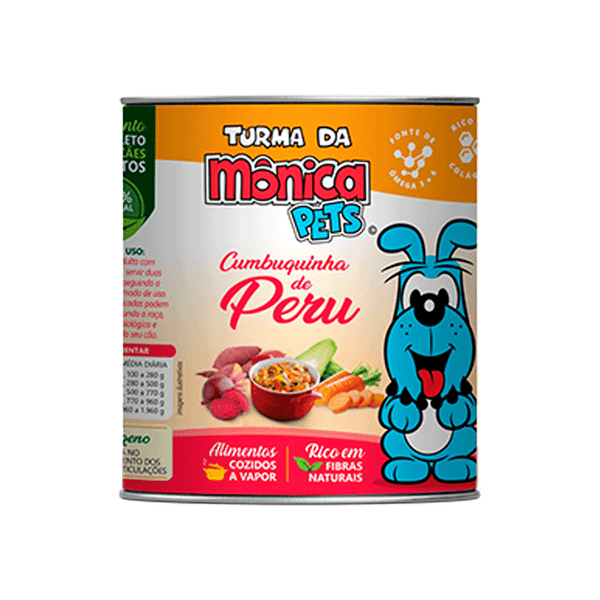 Ração Úmida Turma da Mônica Cães Cumbuquinha de Peru 280 g