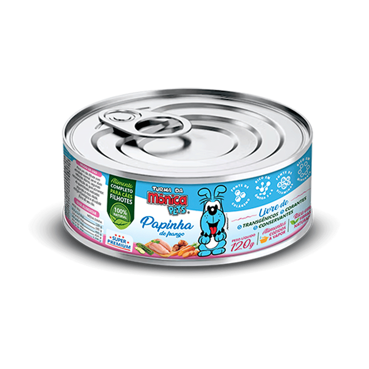 Ração Úmida Turma da Mônica Cães Papinha de FrangoRação Úmida Turma da Mônica Cães Papinha de Frango 120g