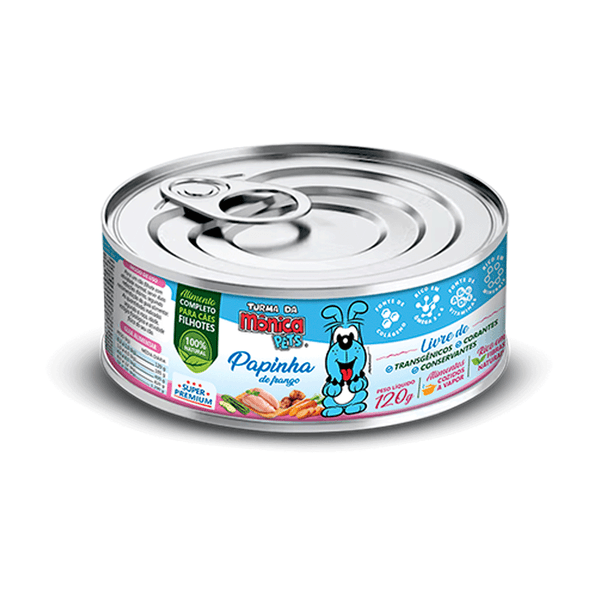 Ração Úmida Turma da Mônica Cães Papinha de Frango 120g