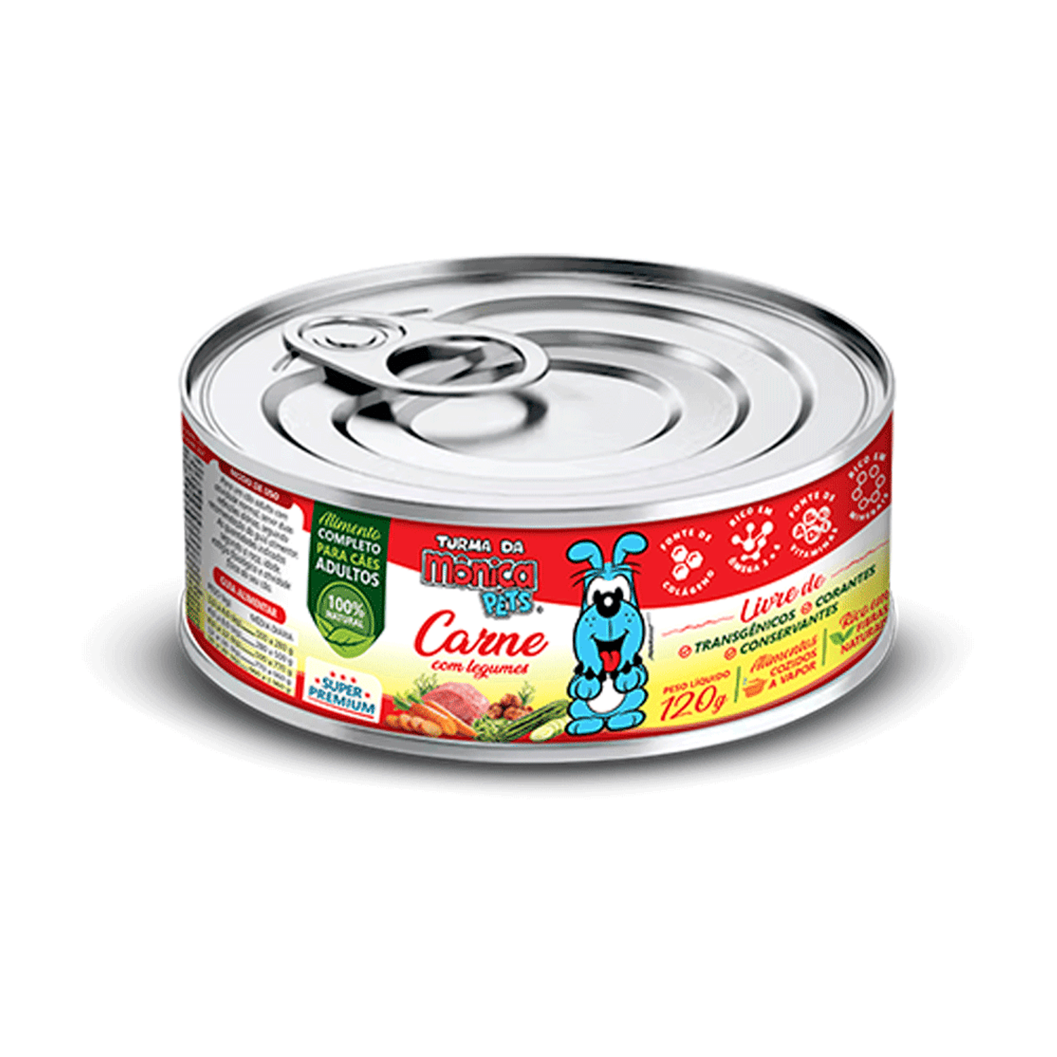 Ração Úmida Turma da Mônica Cães Carne com Legumes 120g