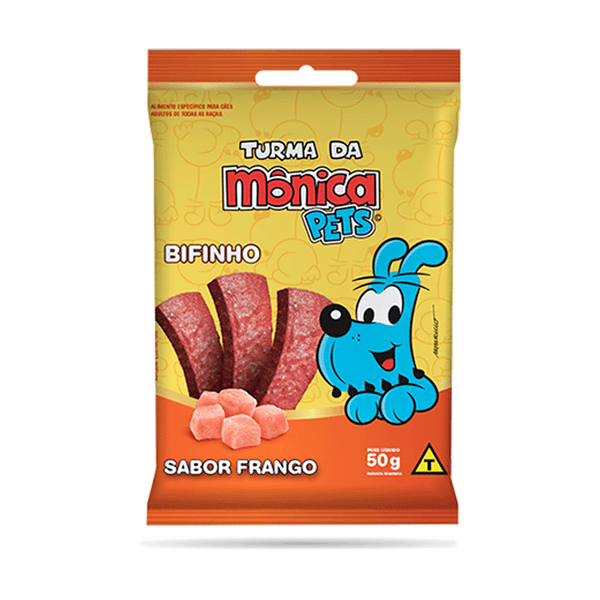 Bifinho Turma da Mônica Cães Adultos Frango 50g