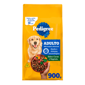 Ração Pedigree Cães Adultos Raças Médias e Grandes Carne e Vegetais 900g