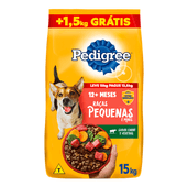 Ração Pedigree Cães Adultos Raças Pequenas e Minis Carne e Vegetais