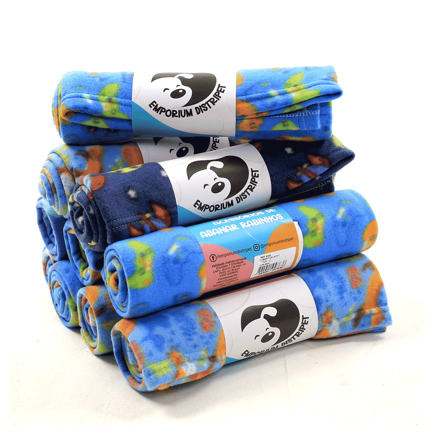 Cobertor-Soft-para-Caes-e-Gatos-Emporium-Distripet-Azul