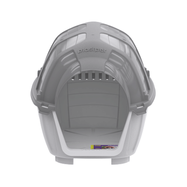 Casinha-Stone-House-Plast-Pet-Cinza-e-Taupe--frente