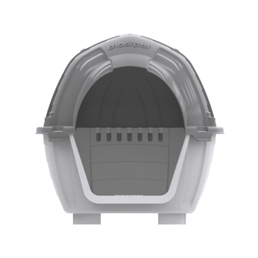 Casinha-Stone-House-Plast-Pet-Cinza-e-Taupe--frente