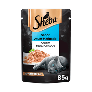 Ração Úmida Sheba Gatos Adultos Sachê Atum Marinado - 85 g