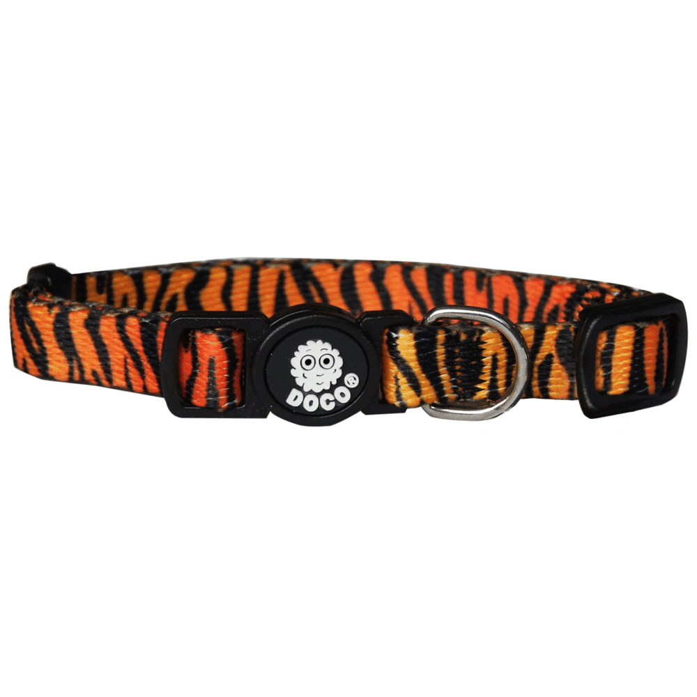 Coleira para Gatos Doco Tigre Laranja