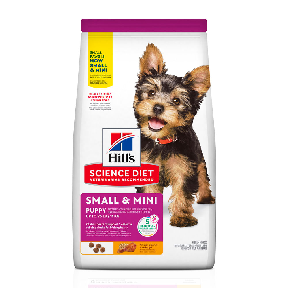 Ração Hill's Science Diet Cães Filhotes Pequenos e Mini Frango