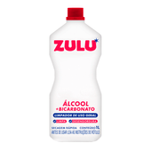 Álcool Líquido com Bicarbonato Zulu Tradicional 1L