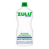 Álcool Líquido com Bicarbonato Zulu Eucalipto 1L