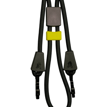 Guia Dupla de Corda com Ajuste de Punho 120cm Zaylo Preto Detalhes