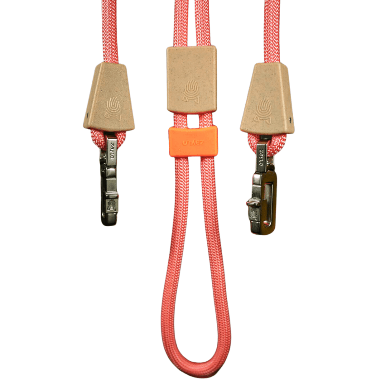 Guia Dupla de Corda com Ajuste de Punho 120cm Zaylo Rosa