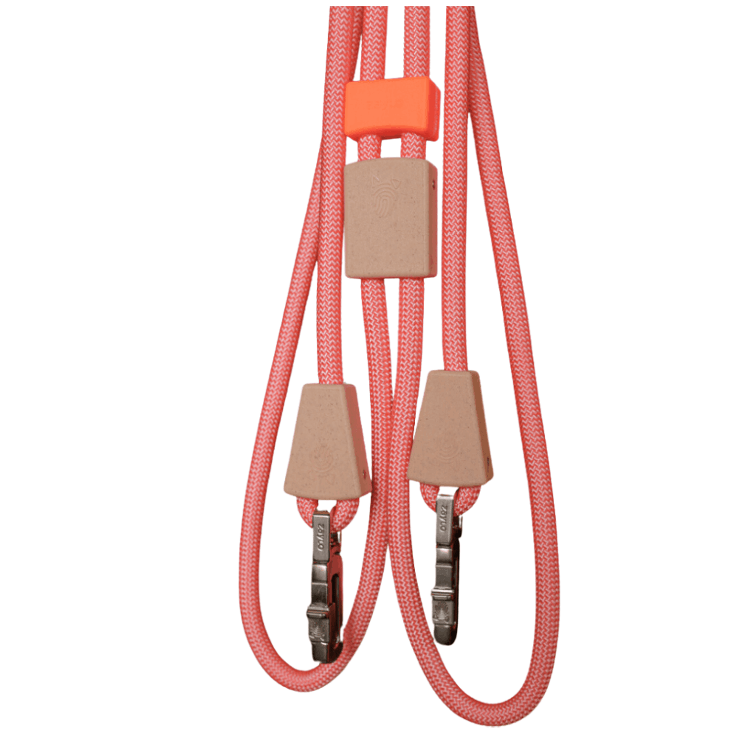 Guia Dupla de Corda com Ajuste de Punho 120cm Zaylo Rosa Detalhes