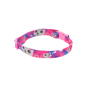 Coleira para Gatos Elástica com Fecho Santa Fé Pet Rosa