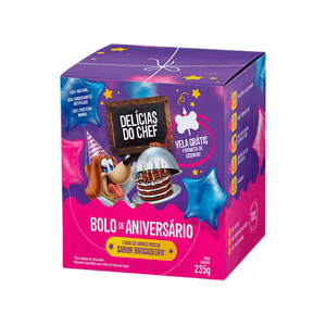 Bolo de Aniversário Delícias do Chef Brigadeiro - 235g
