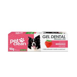 Gel Dental Morango para Cães Pet Clean - 90 g