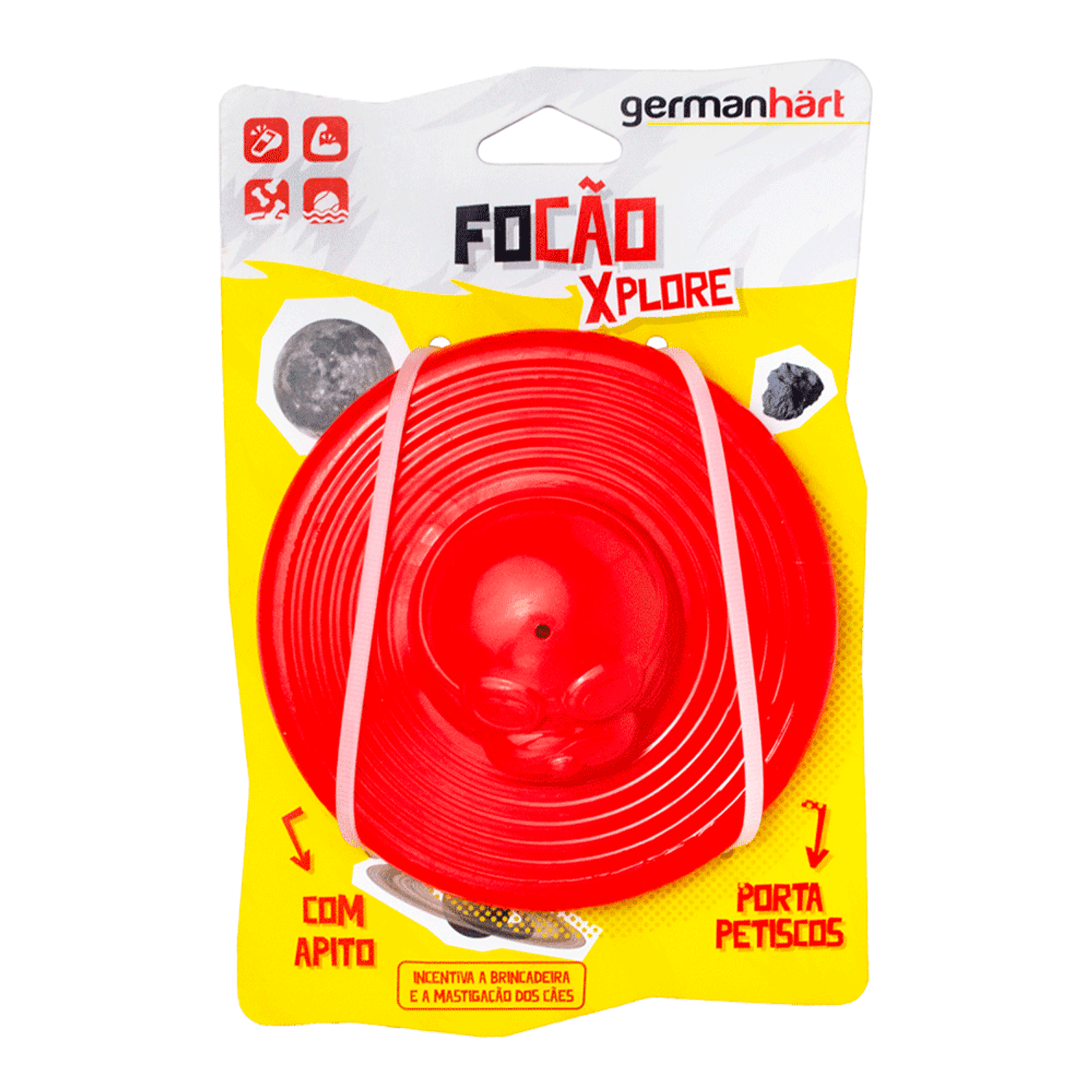 Brinquedo Foca para Cães Focão GermanHart  embalagem