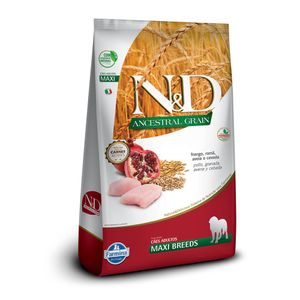 Ração N&D Ancestral Grain Cães Adultos Maxi Frango - 10,1 kg