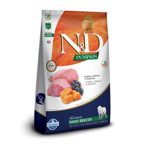 Ração N&D Pumpkin Cães Adultos Raças Grandes Cordeiro, Abóbora e Blueberry - 10,1 kg