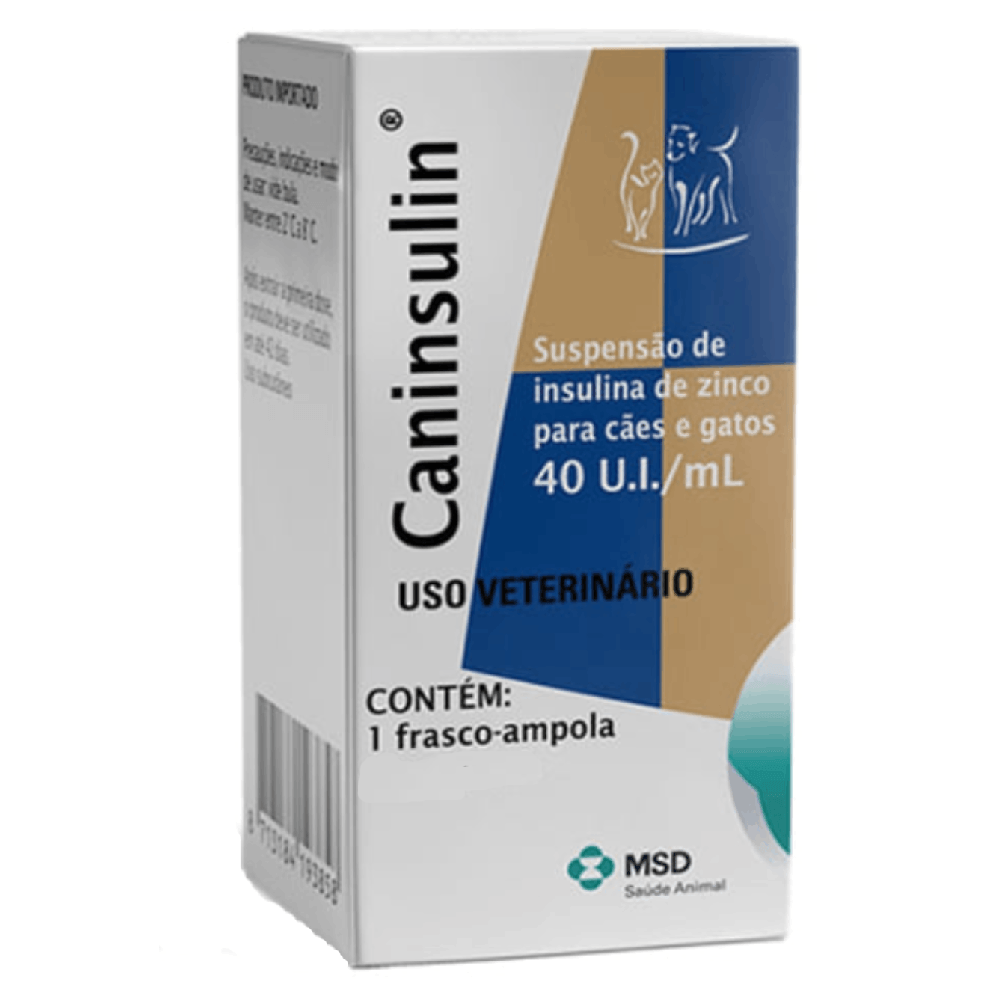 Caninsulin 40 U.I./ml para Cães e Gatos MSD