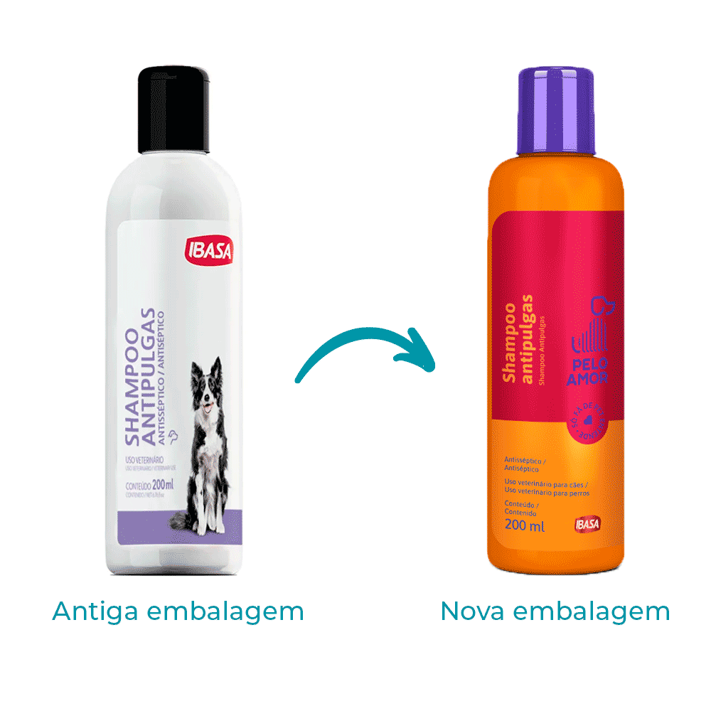 Shampoo Antipulgas para Cães Ibasa