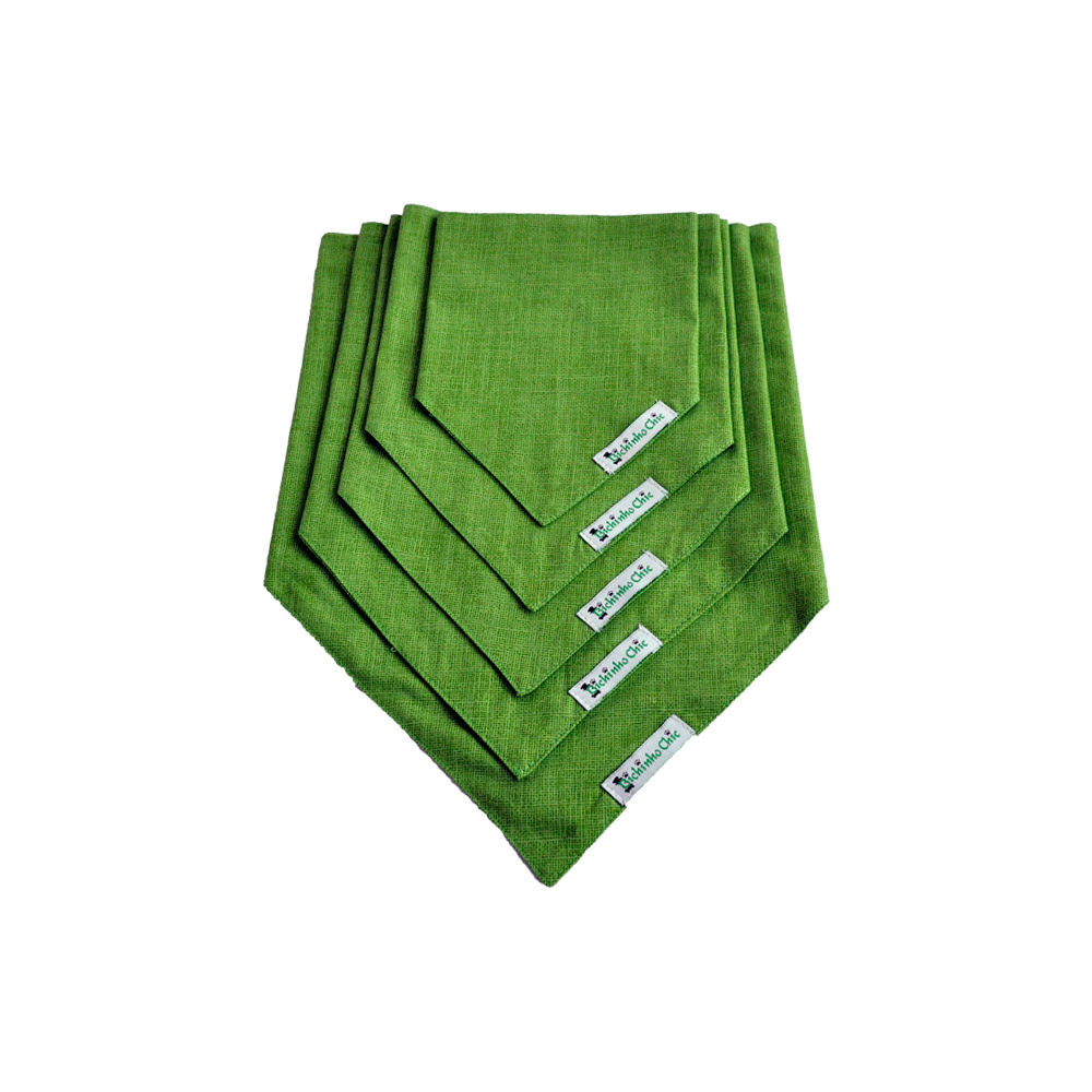 Bandana Básica Verde Bichinho Chic