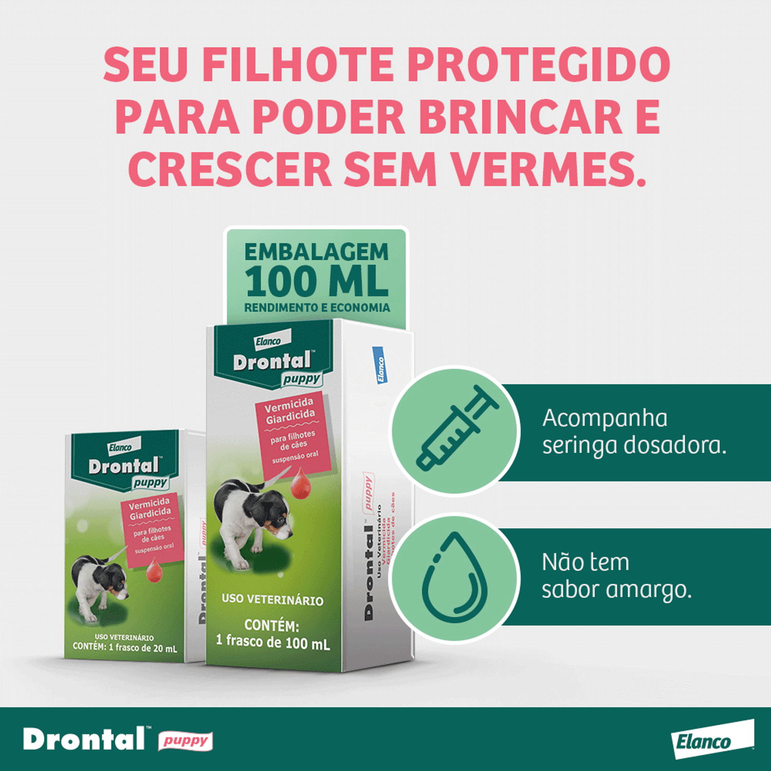 acompanha seringa e não tem gosto amargo