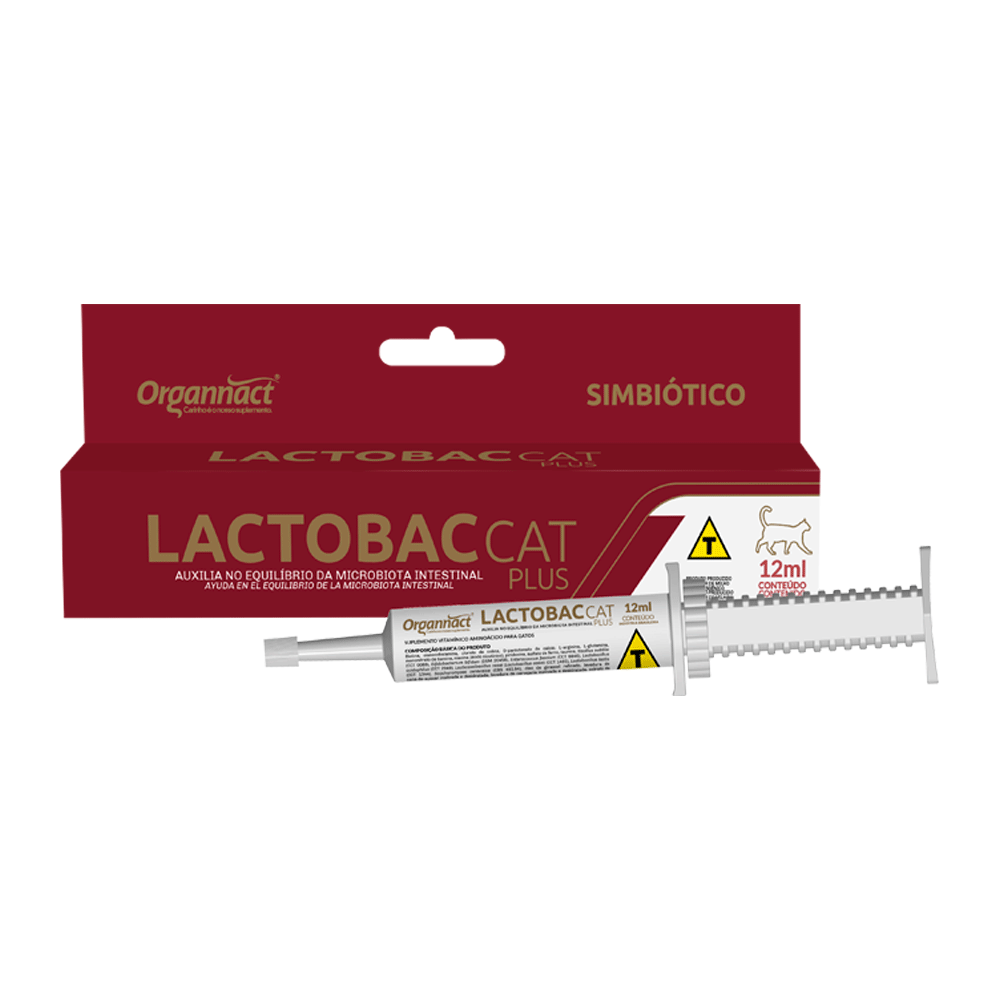 Lactobac Cat Plus Organnact Suplemento Vitamínico