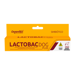 Lactobac Dog Plus Organnact Suplemento Vitamínico - 13 ml
