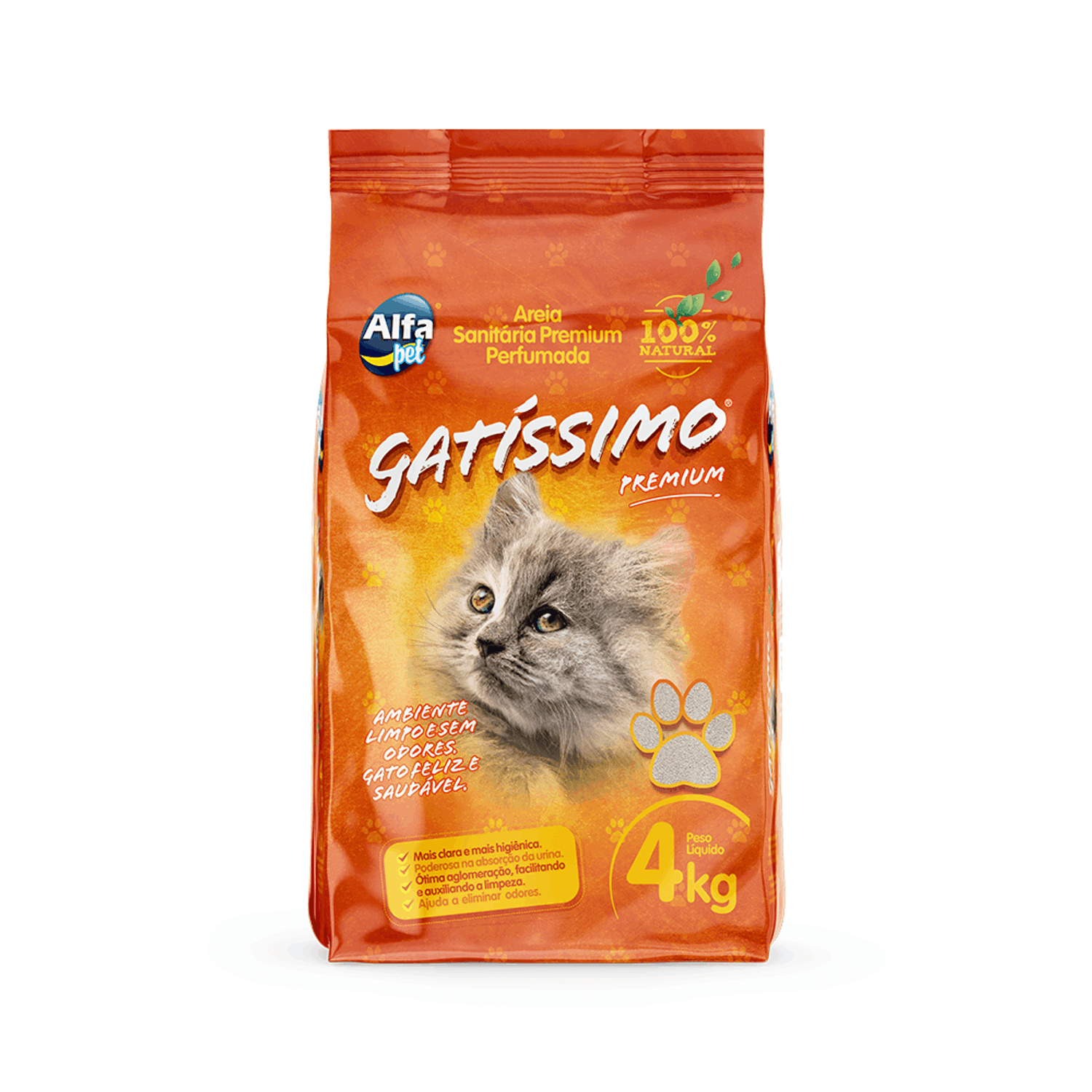Gatíssimo Embalagem 4kg Frente