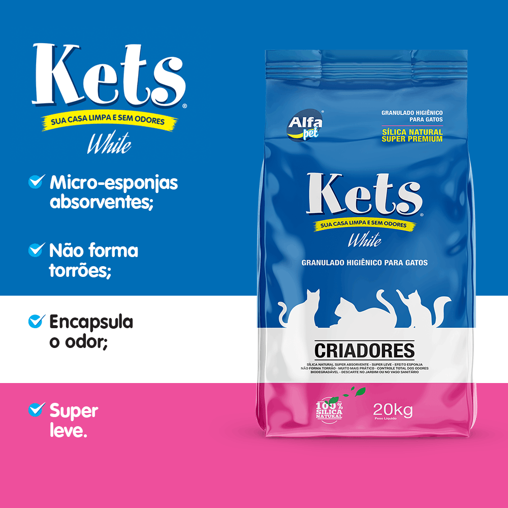 Granulado Higiênico Kets Criadores White