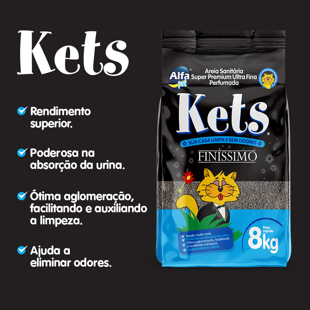Areia Higiênica Kets Finíssimo