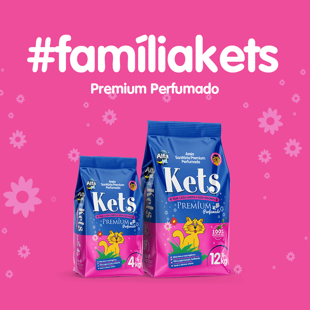 Areia Higiênica Kets Premium Perfumada