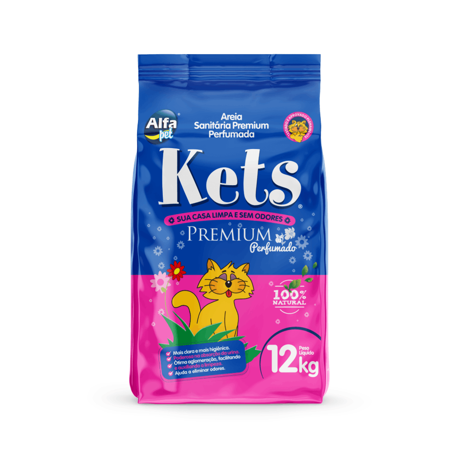 Kets Perfumada 12kg frente Da Embalagem