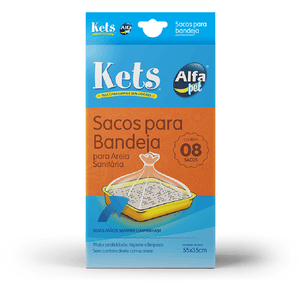 Sacos para Bandeja Higiênica Kets - 8 unidades