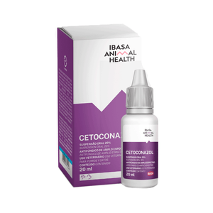 Antifúngico Cetoconazol Suspensão Oral 20% Ibasa - 20 ml