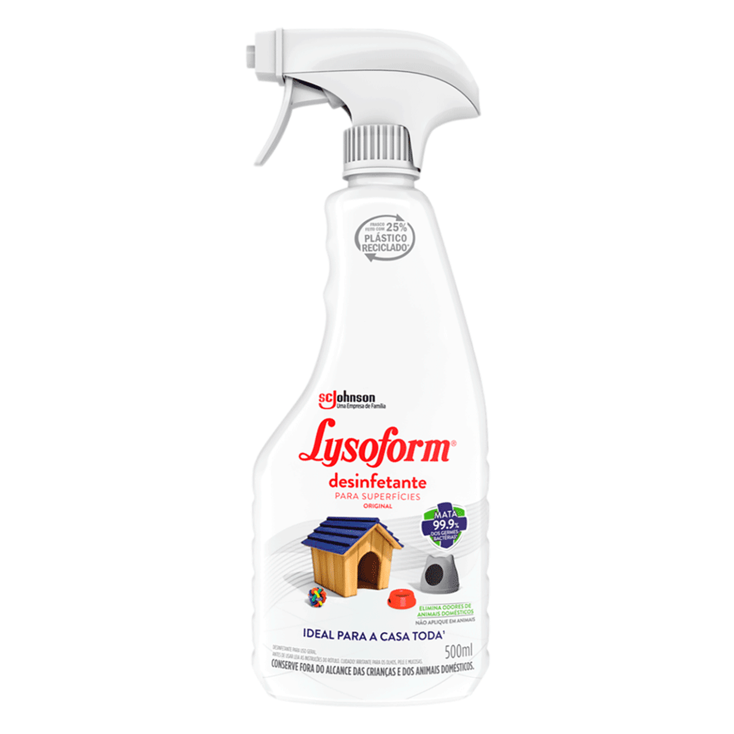 Desinfetante Lysoform Spray Pets Original 500ml