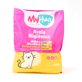 Areia Higiênica MyHug Biodegradável Grânulos Finos 4kg