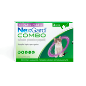 Nexgard Combo Antipulgas, Sarna e Vermífugo para Gatos até 2,5 kg