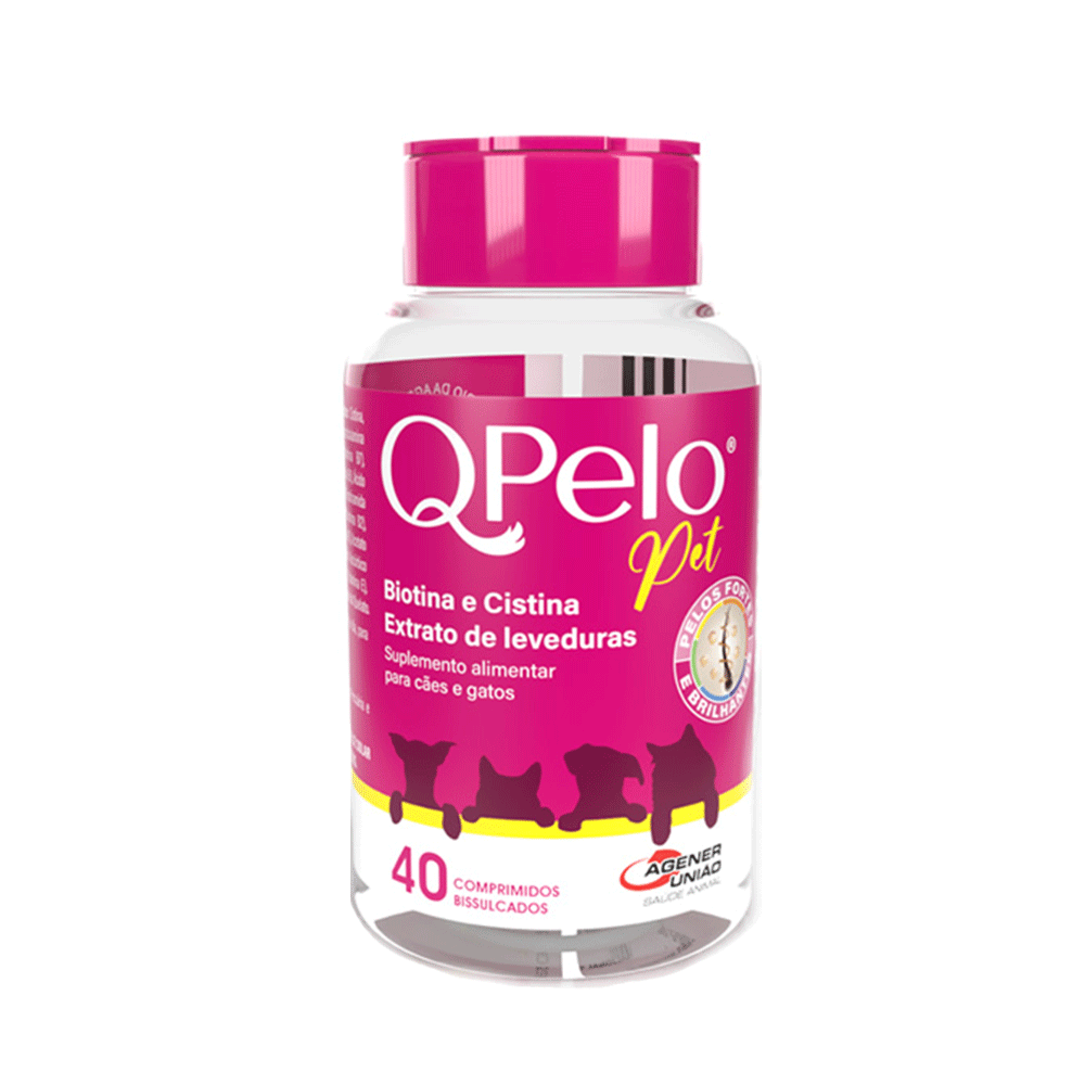 QPelo Pet Suplemento Alimentar para Cães e Gatos