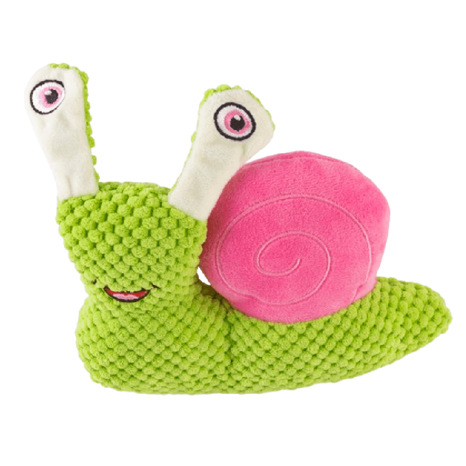 Brinquedo de Pelúcia Caracol Alegre Verde Home Pet Detalhes
