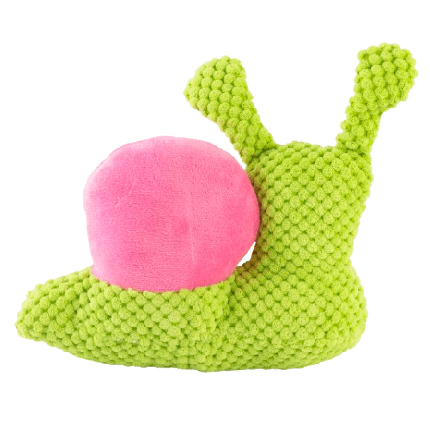 Brinquedo de Pelúcia Caracol Alegre Verde Home Pet de Costas